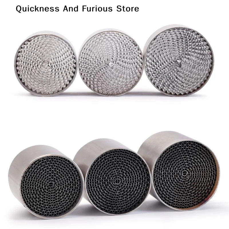 【MO】Universal Motorcycle Exhaust Honeycomb DB Killer Reduce Noise High Torque At Low Speed Gas Purification Treatment