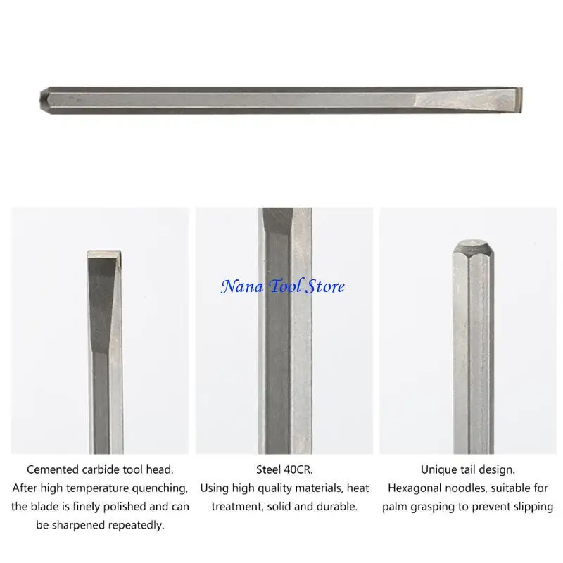 31GJ Calcini intaglio in pietra professionale per incisori per cemento in legno