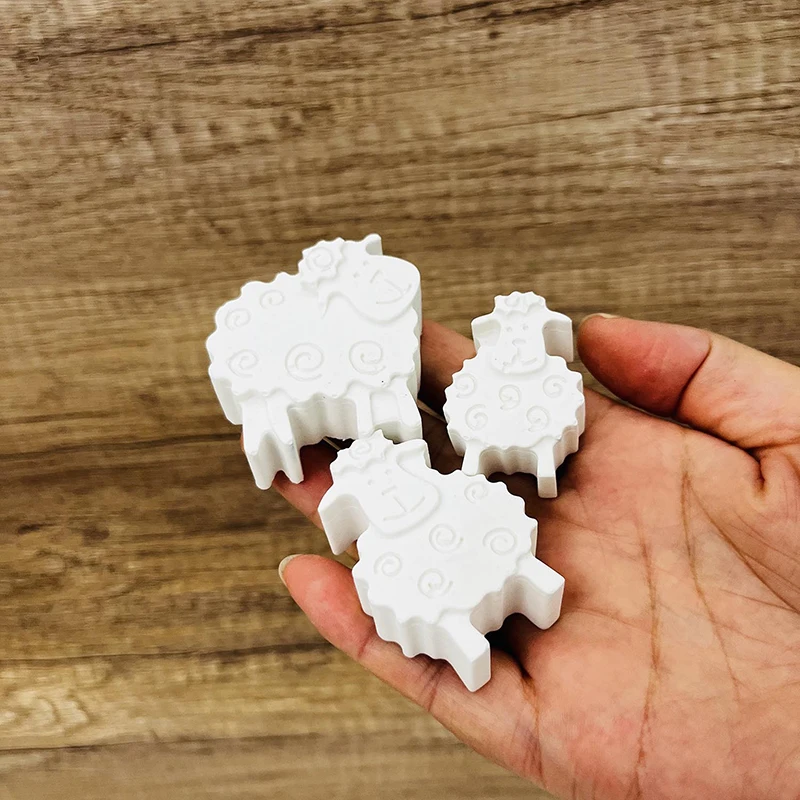Sheep Silicone Mold For Soap Making Cartoon Animal Chocolate Ice Cube Candy Cake Decoration Crayon Wax Melts Art Craft Kitchen