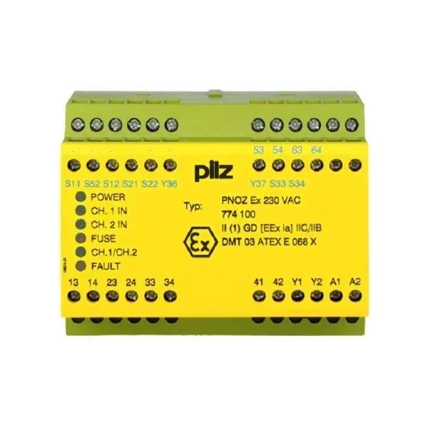 

2026 Mushroom - 774100 (pnoz Ex 230 Vac 3n/o 1n/c 2n/o T) Safety Relay Like New Brand New Original Spot Plc