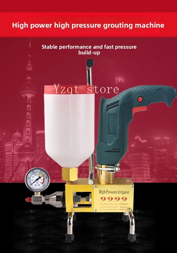 Waterproof leak repair high pressure grouting machine polyurethane water stop injection filling cement epoxy resin grouting