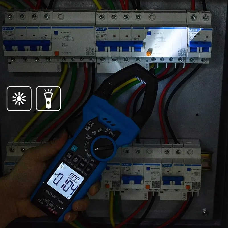 MESTEK 1000A AC/DC Current Amp Meter, Multimeter Voltage Tester, Measures Temperature Capacitance Resistance Diodes Continuity