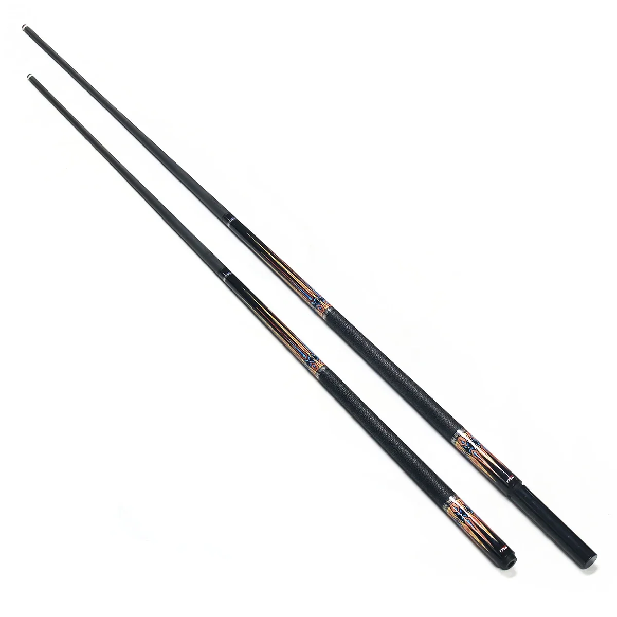 Superior 1/2-PC Billiard Pool Cue Full Carbon Fiber Shaft with Extension 11.5mm/12.5mm Tip for Enhanced Performance