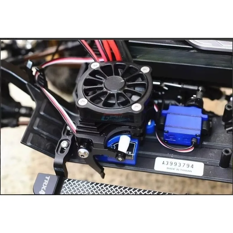 

Aluminum Cooling Fan for 1/10 Traxxas TRX4 TRX6 G63 Land Rover Defender RC Crawler, No Body Removal ESC Heat Sink Upgrade Parts