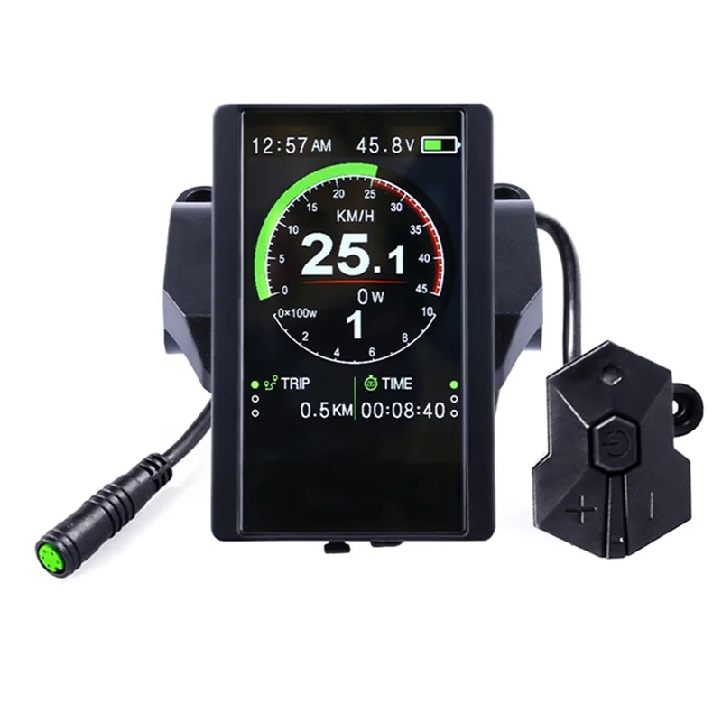 

New Colorful Screen Display P850C Speedometer with 9-Level Assist for Bafang Electric Bicycle BBS01B BBS02B BBSHD