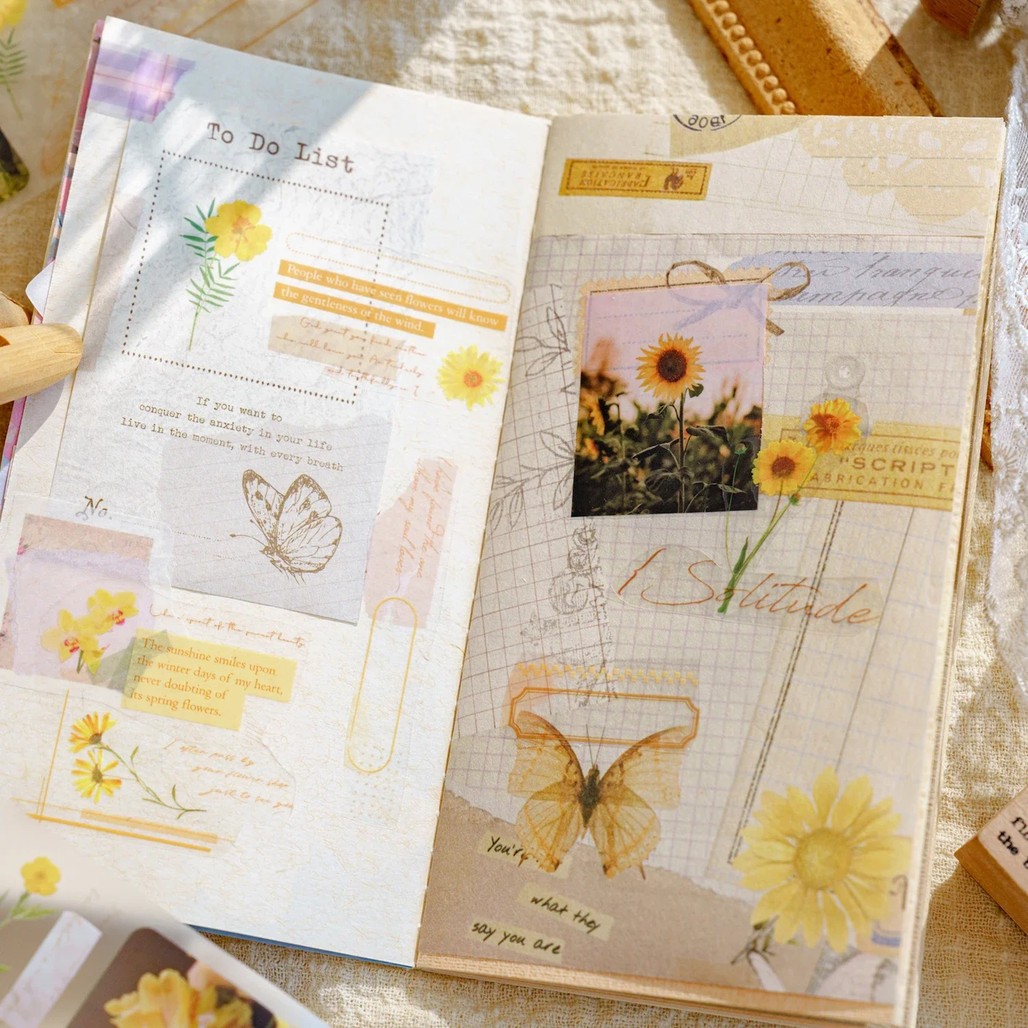 Mr. Paper Matte PET White Ink Paper Tape Sticker Japanese Paper Tape Multi-color Flower Material Tape Art Marker Paint