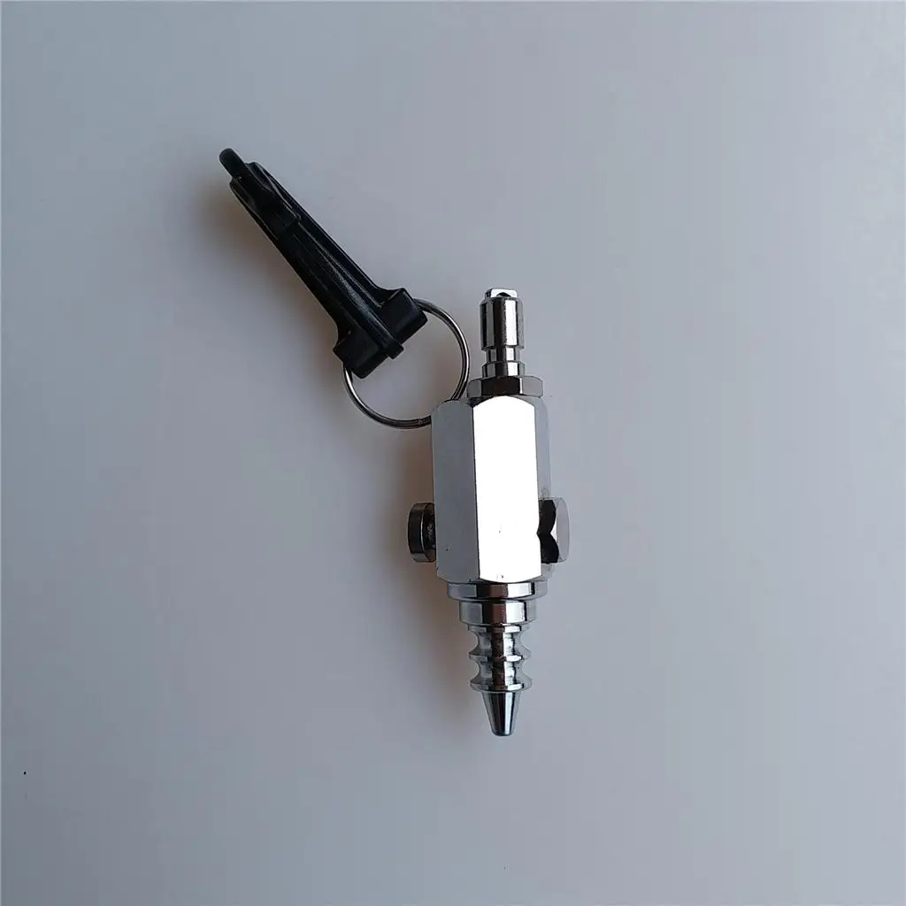 Mini Scuba Diving Nozzle with Clip 316 Steel Inflation Accessory for Inflatable Beds and Standard BC Hose view 5