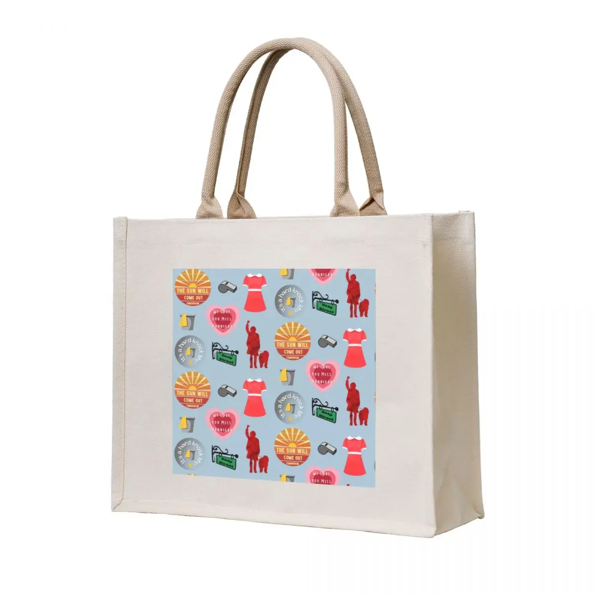 

All Things Annie The Musical Pattern Tote Bag canvas tote shopping bag sac pour femme woman shopping bag