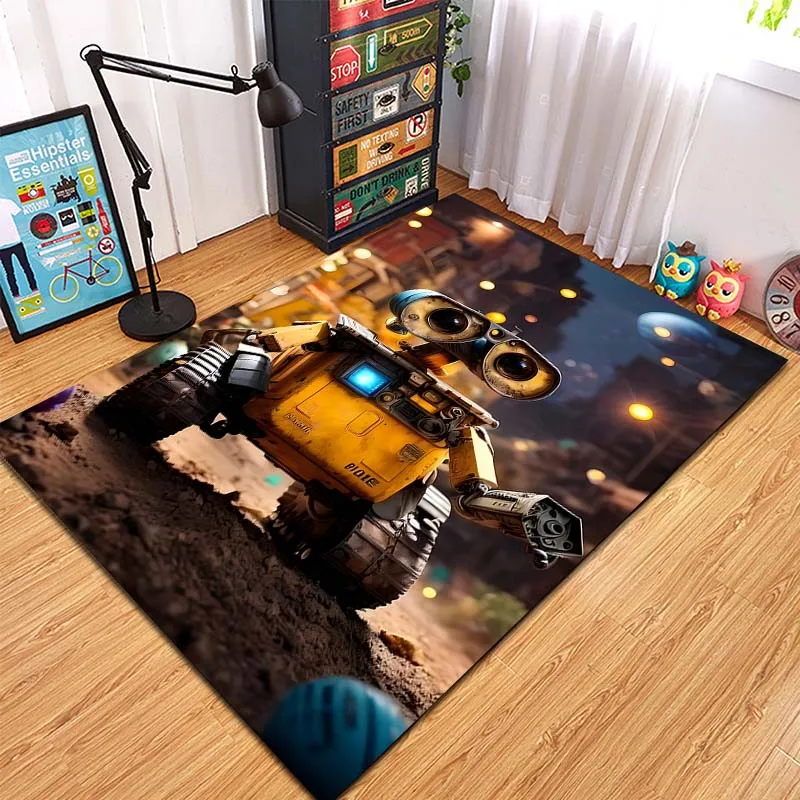 Cartoon Disney Walle Robot Pattern Carpets for Living Room Bedroom Floor Mat Decor Anti-slip Rugs Kid's Room Home Decor Play Mat