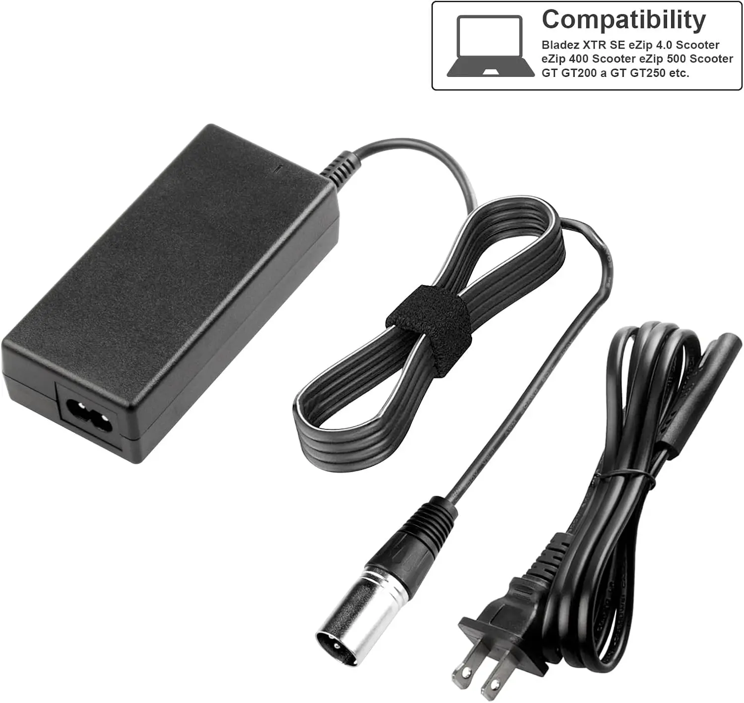 

24V 3A Scooter Battery Charger for Jazzy Power Chair,Pride Mobility,Schwinn S300 S350 S400 S500 S650,Ezip 400 500 650 750 900