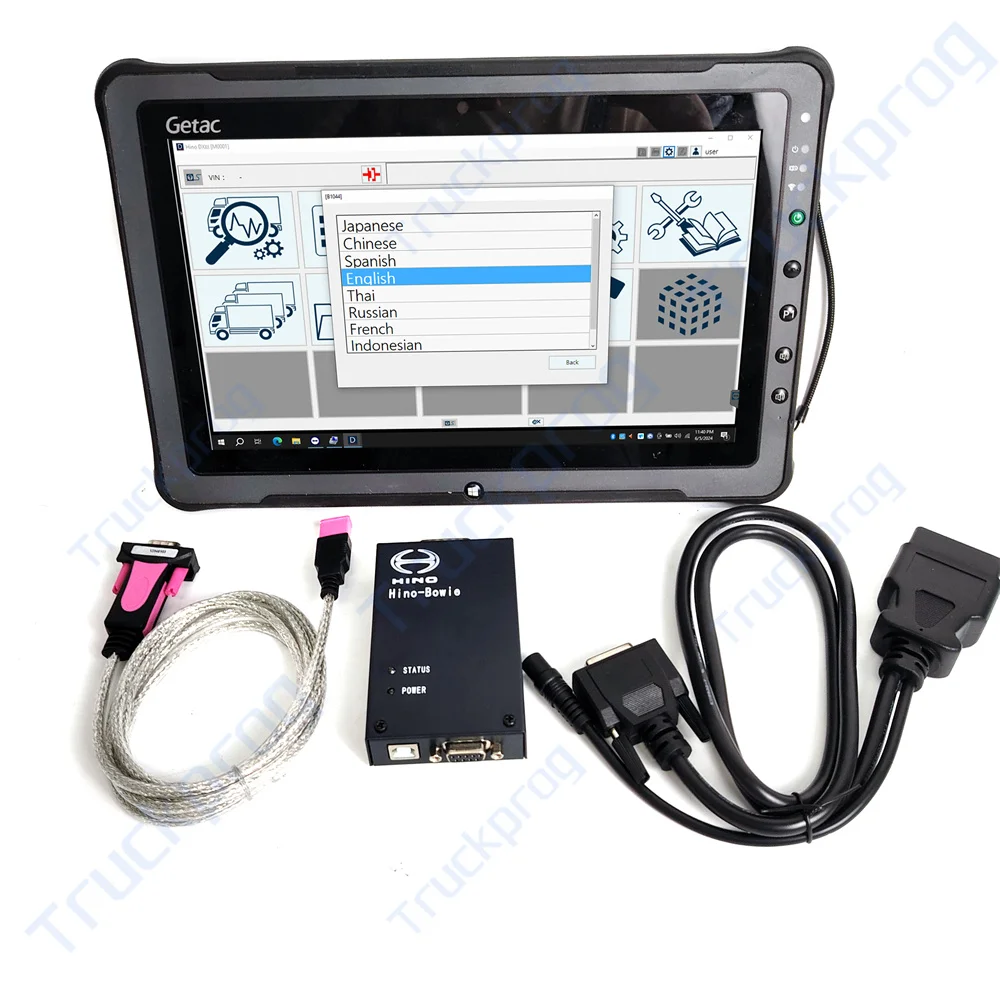 Getac Laptop V3.16 Truck Diagnostic Tool for Kobelco Hino Bowie DX DXIII Truck Explorer Excavator Diagnostic Scanner tools