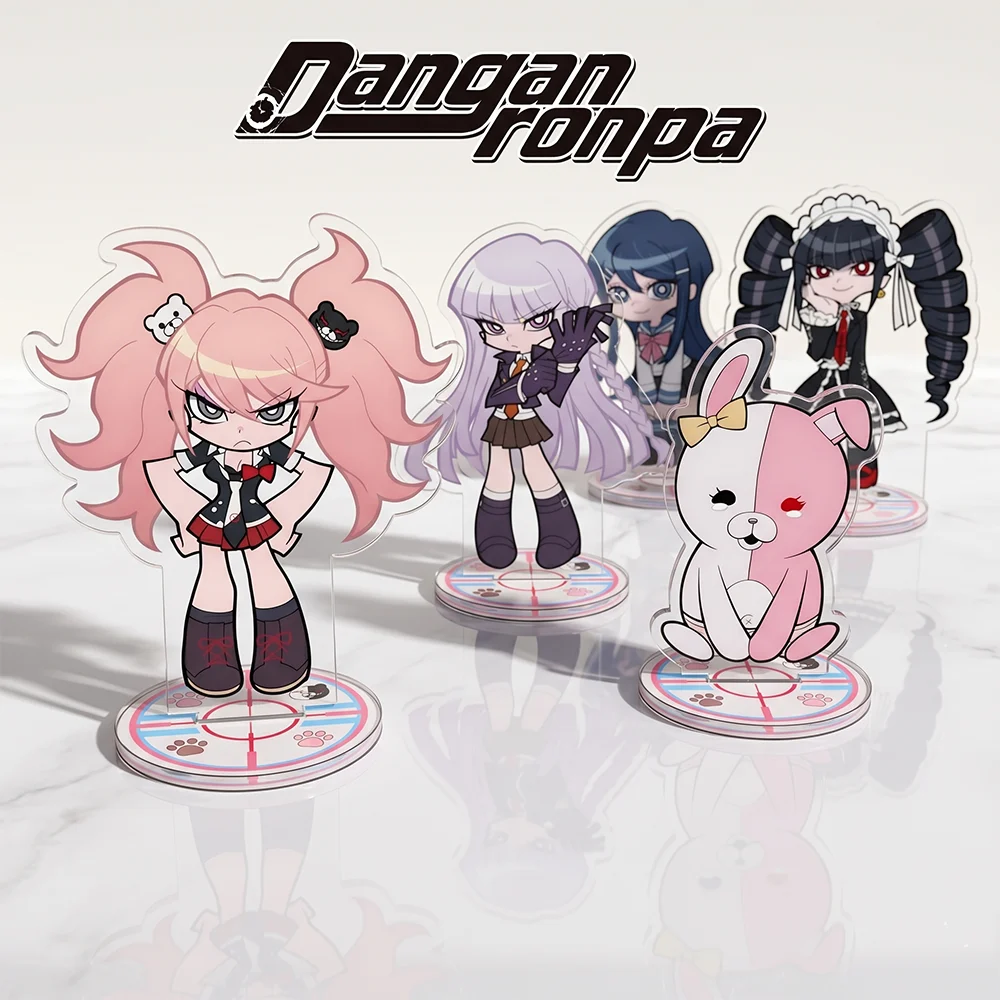 Anime Danganronpa Q version Nagito Chiaki Kokichi Double-sided HD Acrylic Stand keychain Cute Figure Display Desk Decor gifts