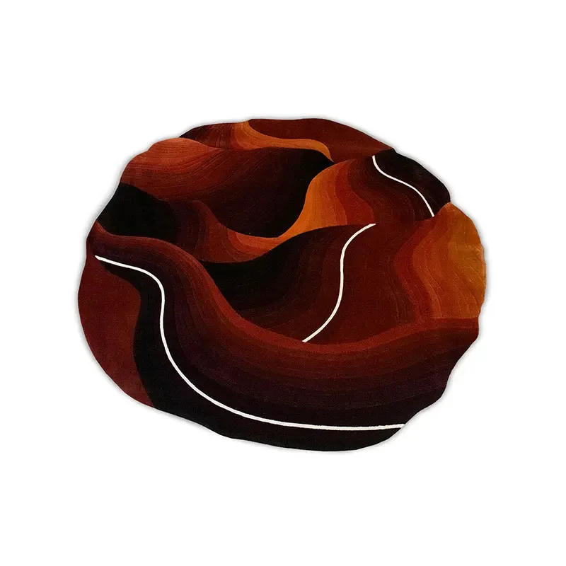 2026 Living room round carpet machine customized floor mat modern carpet