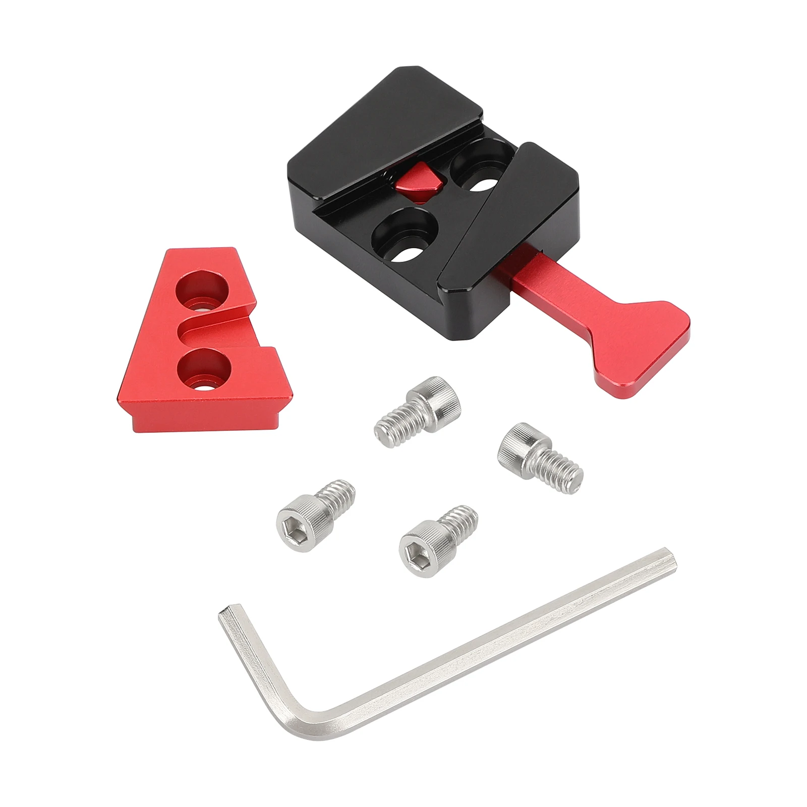 Kit perakitan v-lock CAMVATE dengan stasiun pangkalan dan pemasangan rilis cepat Wedge pada Rig untuk aksesori KIt Rig bahu Monitor