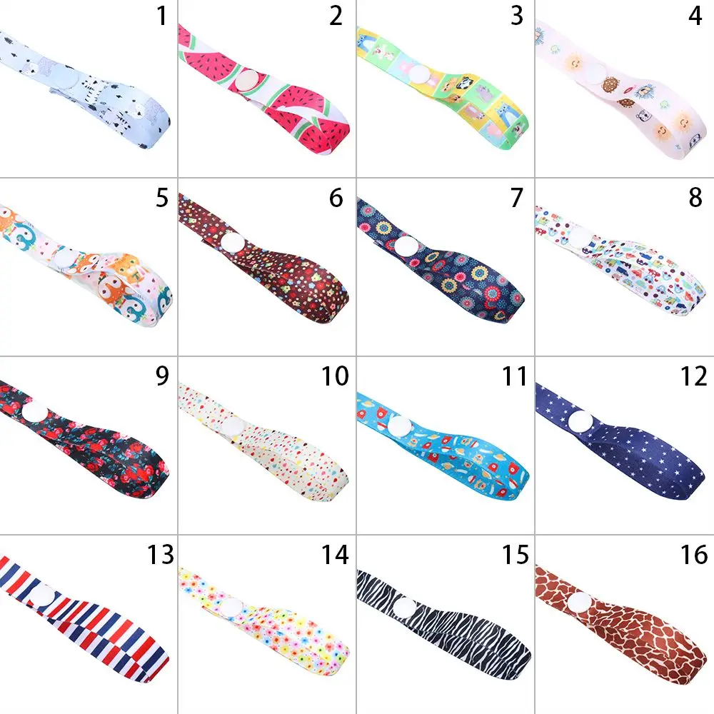 1pc Colorful Cute Strap Holder  Cup Holder Hangers Bind Belt Stroller Accessories Anti-lost Chain Fixing Strap