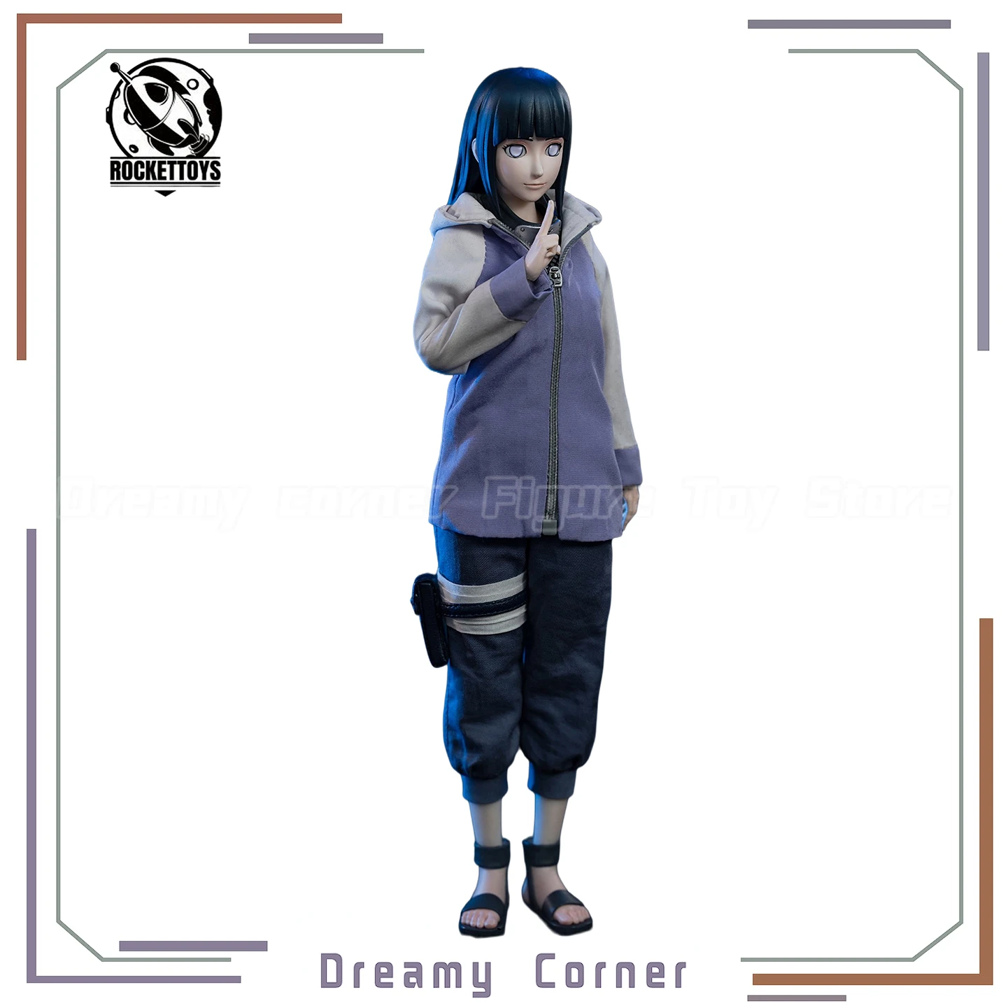 

【In Stock】Original RocketToys ROC-006 NARUTO Shippuden Hyuuga Hinata 1/6 Action Figure Toys Ornaments