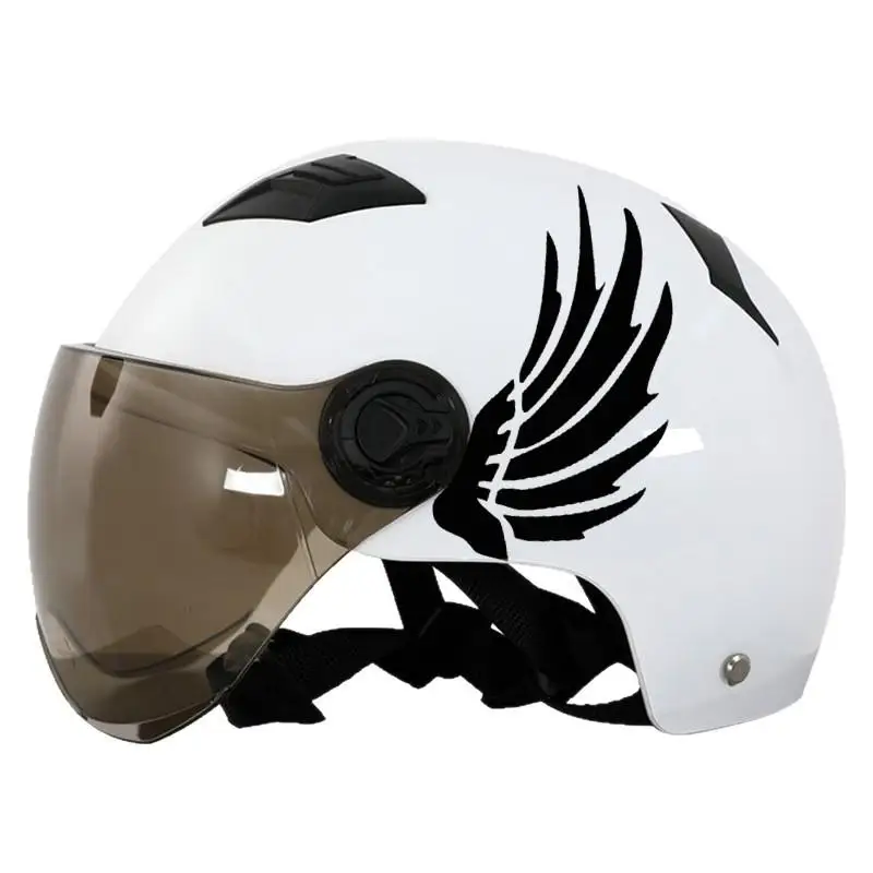 Scooter Modification DIY Waterproof Stickers, 2 Pairs Reflective Wings Vinyl Decals for Motorcycle Helmet Fuel Tank.