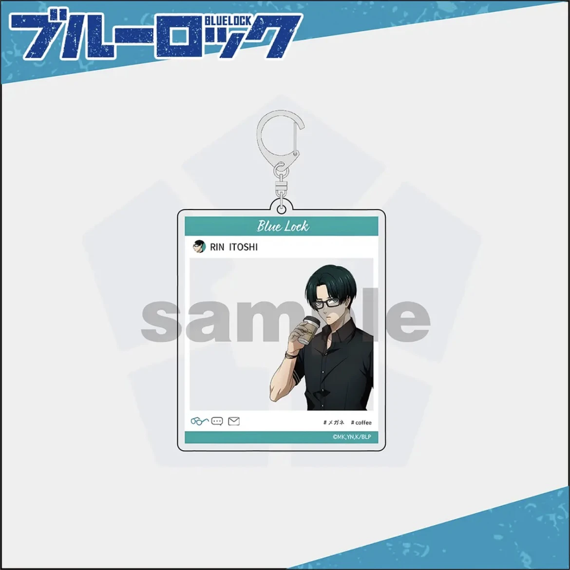 Anime BLUE LOCK Isagi Yoichi Chigiri Hyoma Nagi Seishiro Cosplay Holiday Glasses Pendant Transparent Card   Ambitus