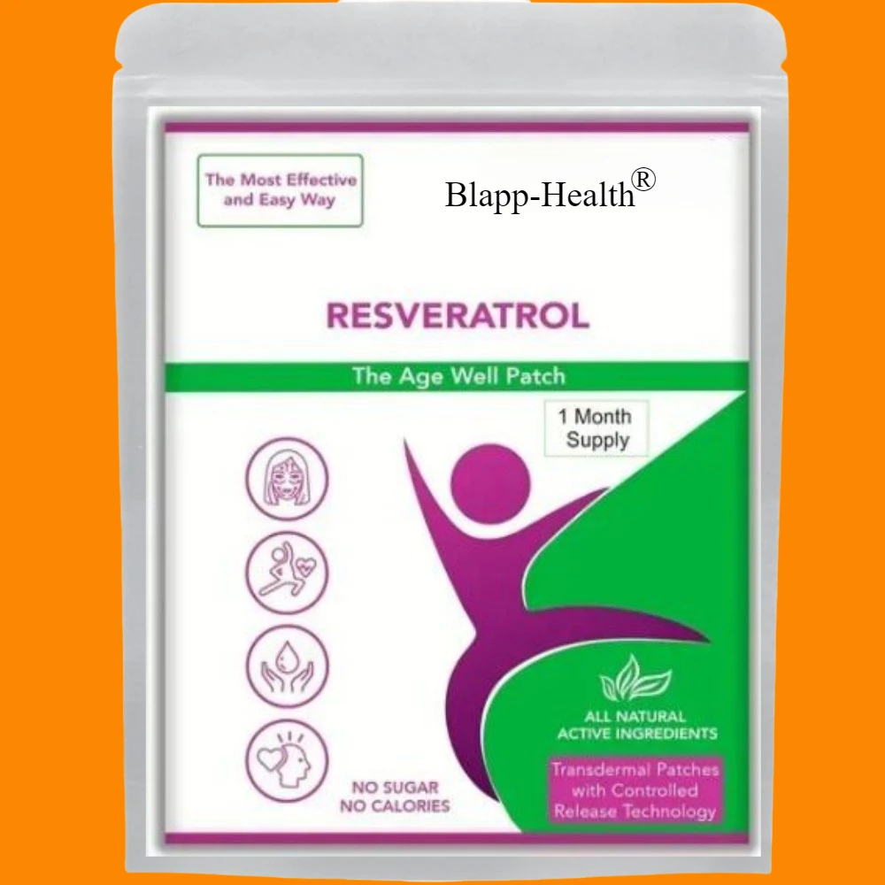 Resveratrol Patches - Transdermal Patches 30 Patches One Month Supply-USA Made