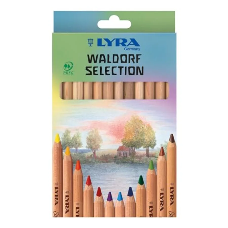 

Waldorf Selection Giant Triangular Colored Pencil, Unlacquered, 6.25 Millimeter Cores, Assorted Colors, 12-Pack 3711121