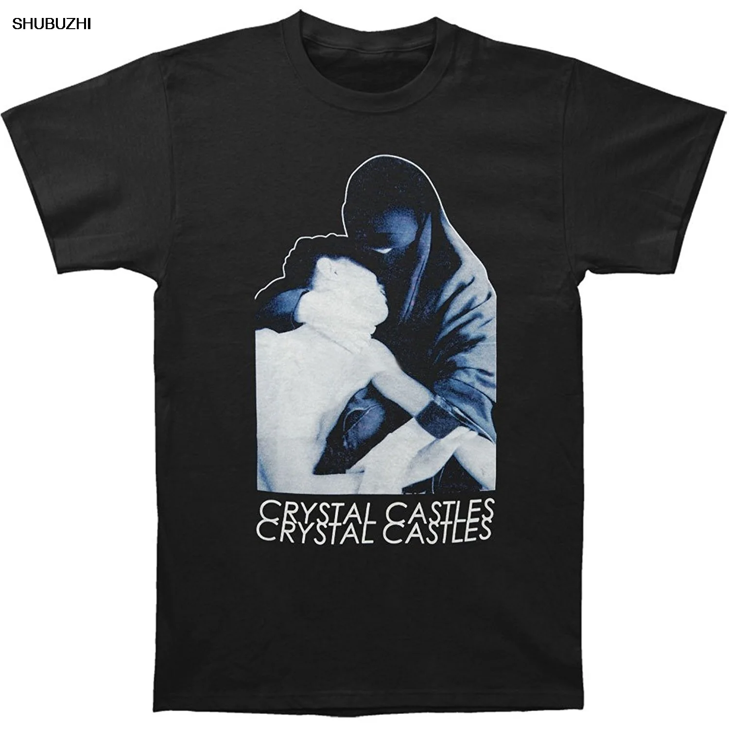 Crystal Castles Men's Slim Fit T-shirt Black Summer 10 Thickened Long Sleeve Youthful Style Regular Sleeve Design Henry Shirt...