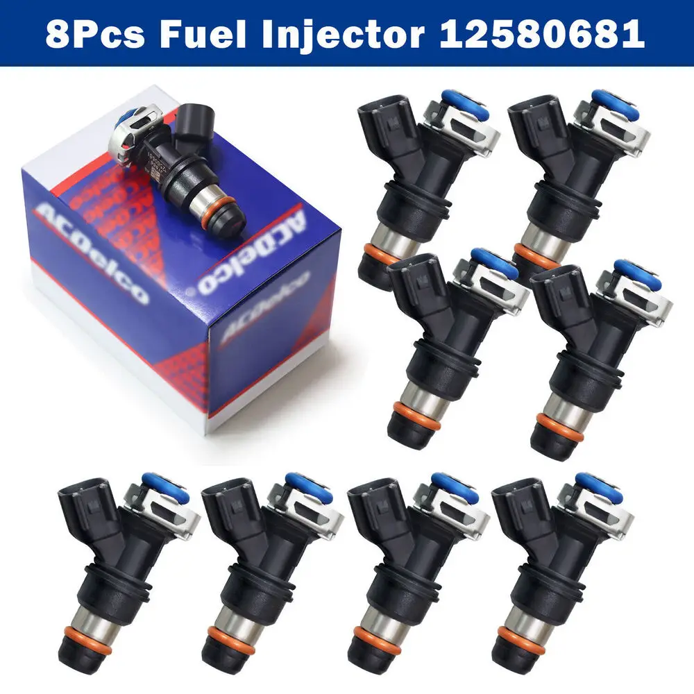 8Pcs Fuel Injector 12580681 For 04-10 Chevy GMC 4.8 5.3 6.0 6.2 217-1621 new us