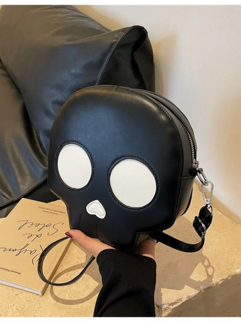 Novelty Halloween Ghost Bag Gift Women Gothic Shoulder Bag Devil Skull Funny Crossbody Bags Female Girls Ghost Handbags Purse