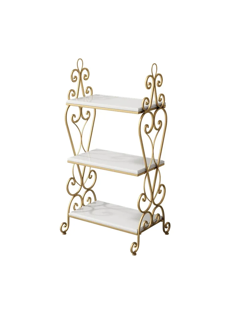 

Nordic living room floor standing multi story storage rack, sofa side bookshelf, flower rack, indoor bedside magazine rack, side