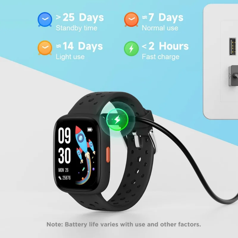 ساعات ذكية للأطفال تدعم الصورة المنبه Smartwatch الطقس عداد الخطى مقاوم للماء ساعة رياضية خارجية هدايا للأطفال