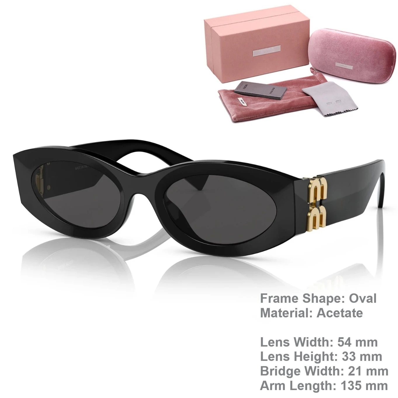 

2024 INS Fashion Acetate miu smu 11 ws Sunglasses women Vintage Oval Eyewear UV400 Luxury Brand Male Female outdoor SUN Glasses