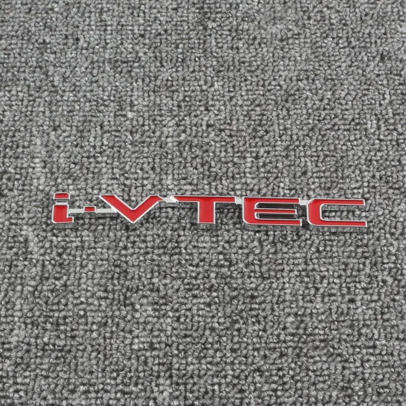 1X 3D VTEC iVTEC Metal Emblem Badge Decals Car Sticker for Honda cb400 i-VTEC vfr800 cb750 Civic Accord Odyssey Spirior CRV SUV