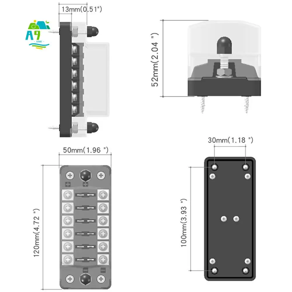 A09E-6 Way Fuse Blo…