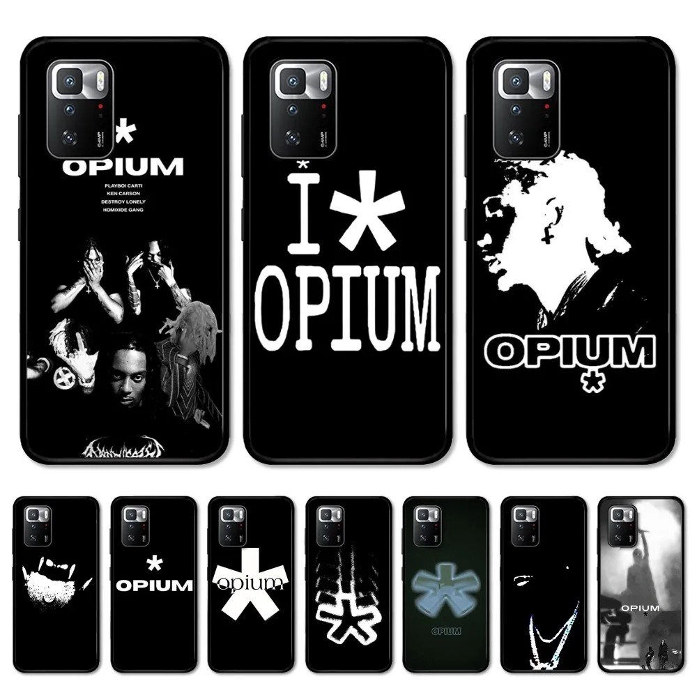 O-Opium Rap Playboi Carti Phone Case For Redmi Note 4 X 5 A 6 7 8 T 9 9S 10 11 11S 11Epro Poco M3 pro