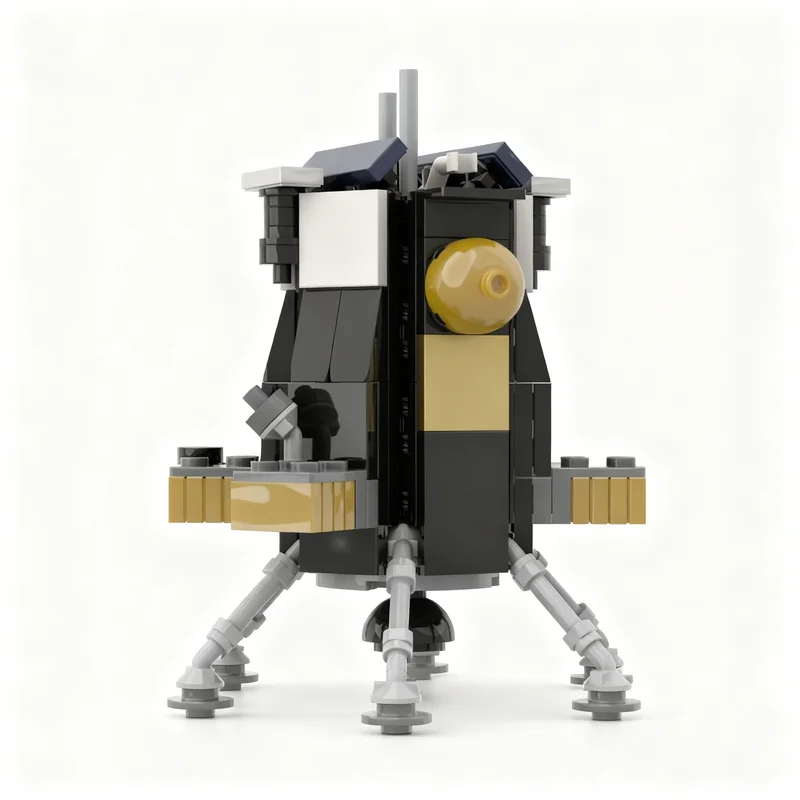 NEW 258PCS MOC Space Exploration Nova C Lunar Lander Im 3 Model Premium Display Assembly Building Blocks DIY Creative Gift Set