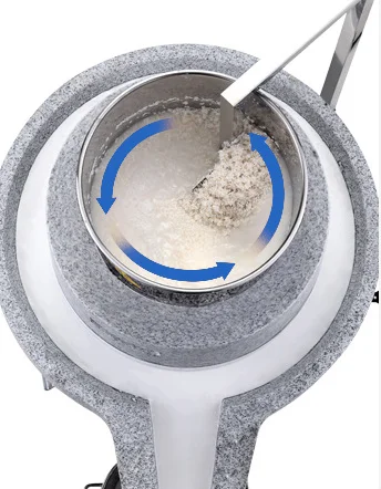 Automatyczny młyn kamieniowy 220V do ryżu i maszyna do produkcji kału, nowy, maszyna do pulpy.