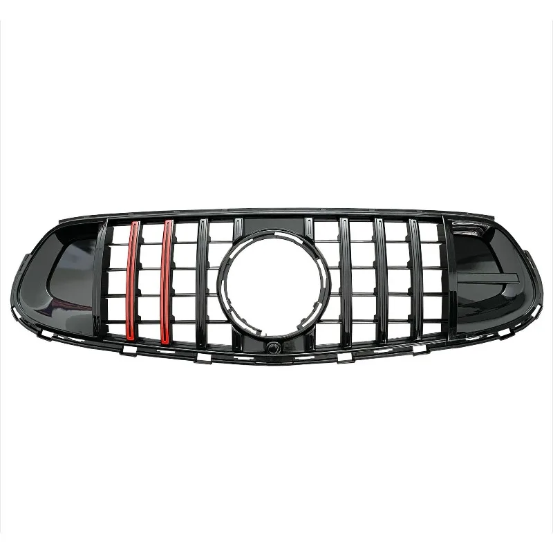 Front Racing Rocket Upper Facelift Grilles For Mercedes Benz X254 GLC200 260 GLC300 2023 2024+ BS Style Grille