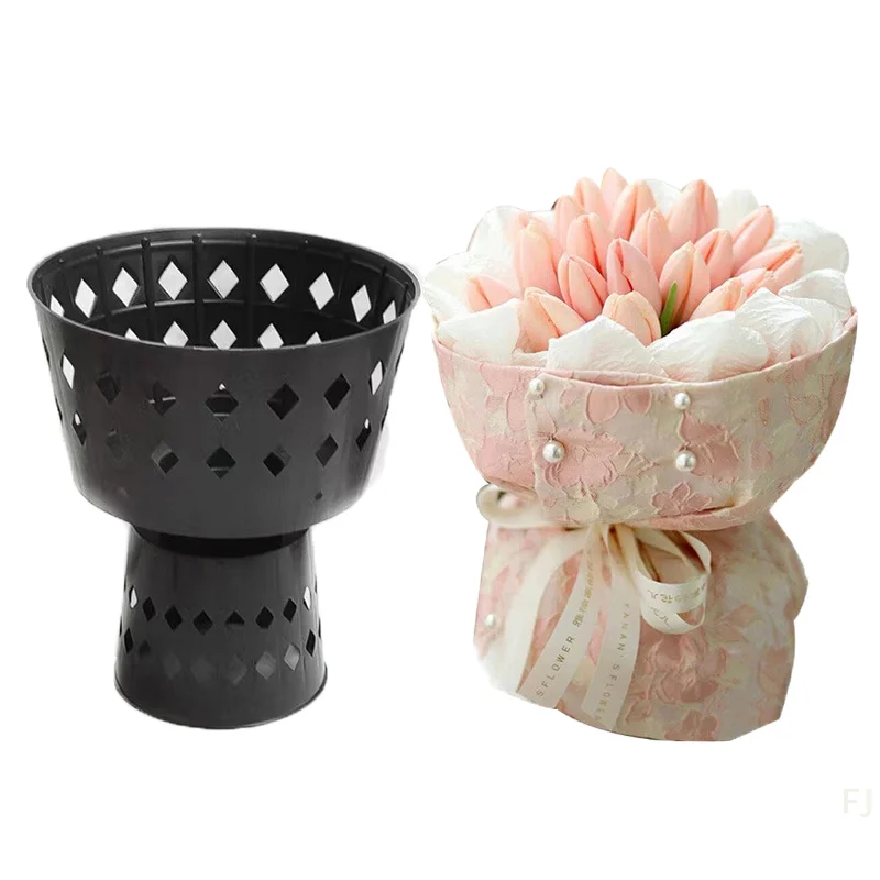 

[YU]1 Set Quick Package Floral Materials DIY Accessories Round Flower Shop Package Flower Arrangement Bucket Container