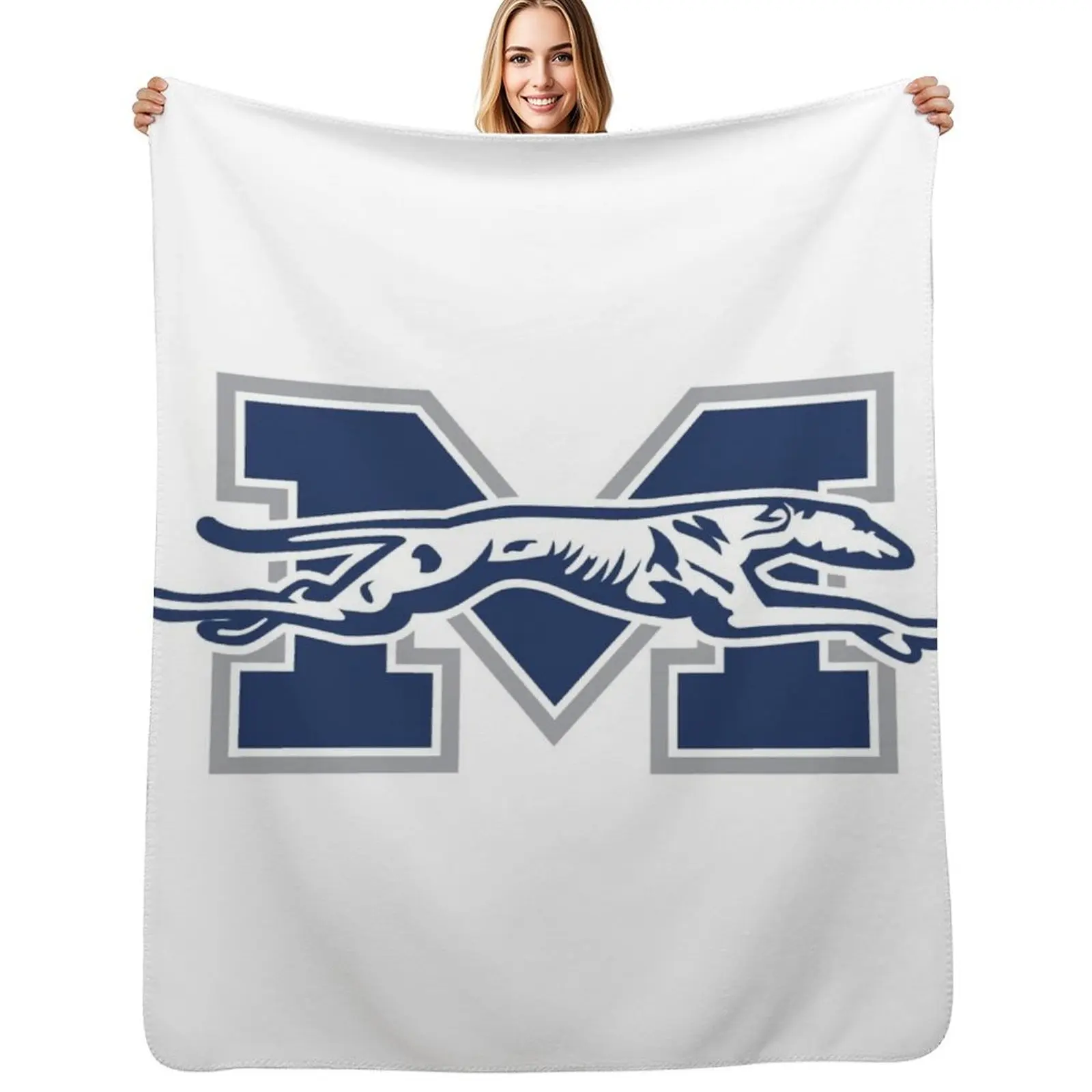 Moravian College greyhounds Throw Blanket Shaggy Furry Soft Blanket for Bedroom Living Room