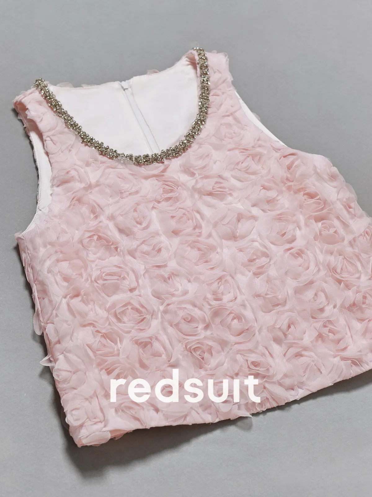 New Advanced Heavy Industry Rose Blossoms Diamond Set Tank Top with Sweet Summer Design Custom Size