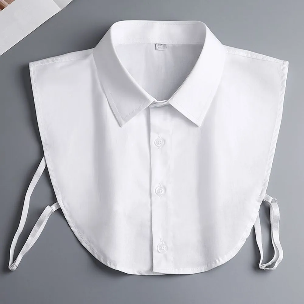 Fake Colla Shirt Half Colla Fashion Vintage White Black Solid Colour Fake Collar Hundred With Formal Suit Apparel Accessories