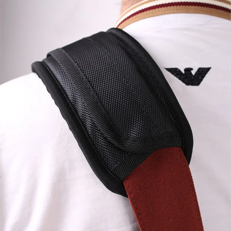 Black weight-loss shoulder pad, double shoulder bag, pressure reducing belt, widened load-bearing shoulder pad