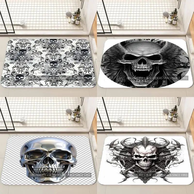 

Череп и орнамент узор украшение для гостиной домашний диван нескользящий ковер кабинет спальня татами детский мягкий напольный коврик