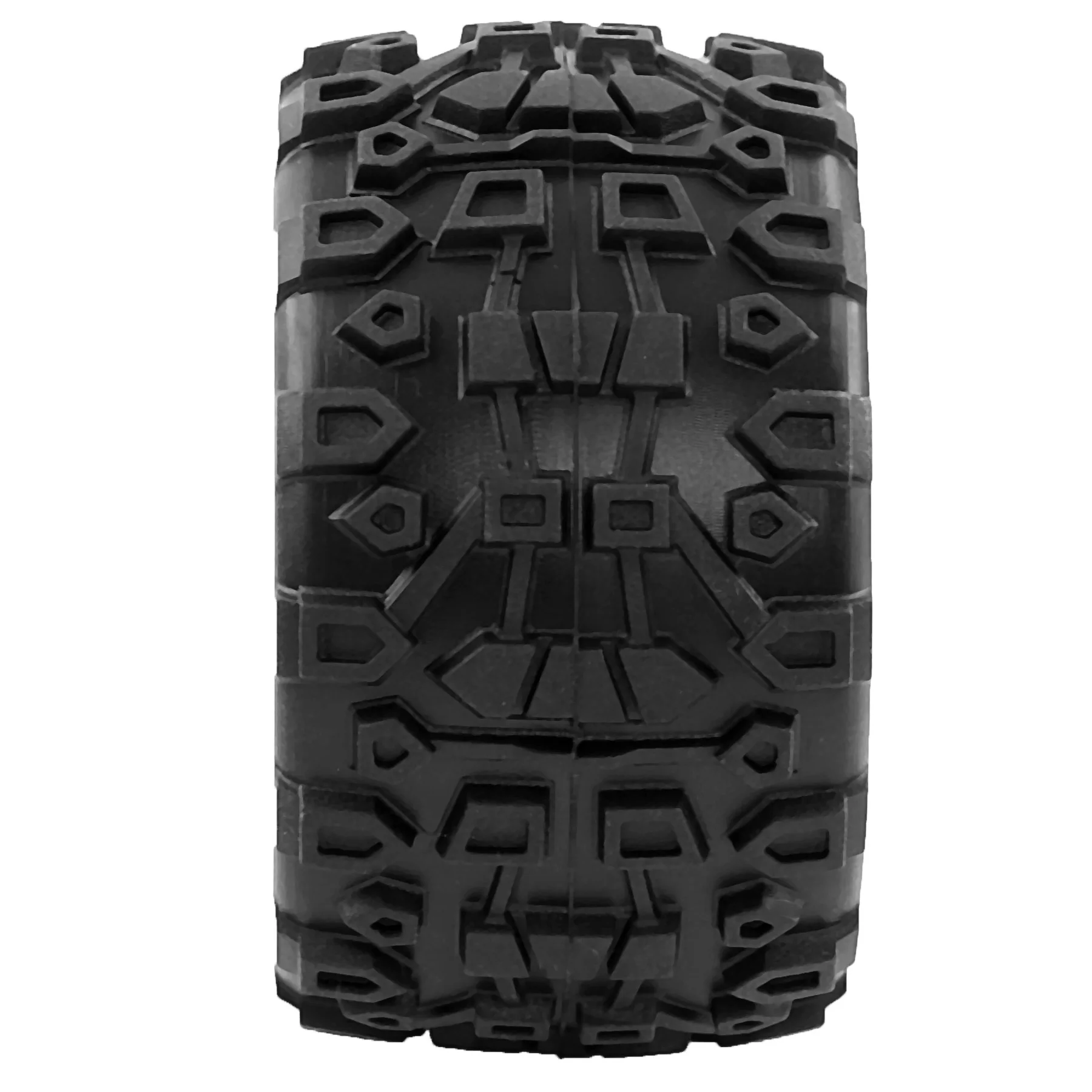 4-teilige Reifen für ARRMA 1/18 2S TYPHON GROM ARA2106 Little Typhoon Thunder God Wheel Rock Tire W215 Upgrade Off-Road RC-Autos