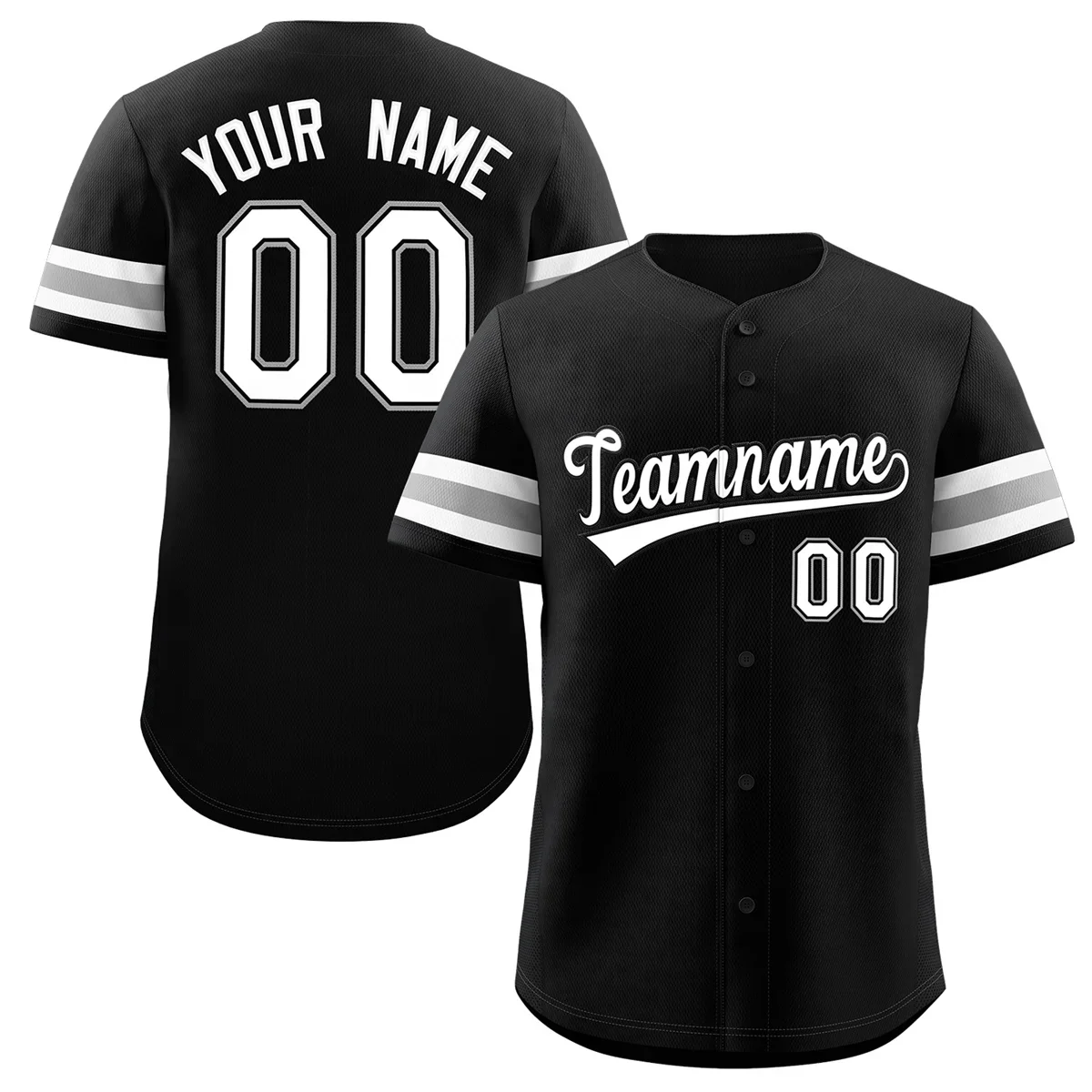 Custom Baseball Jersey Button Down Shirts Printing Personalized Team Name & Number for Men / Women / Youth