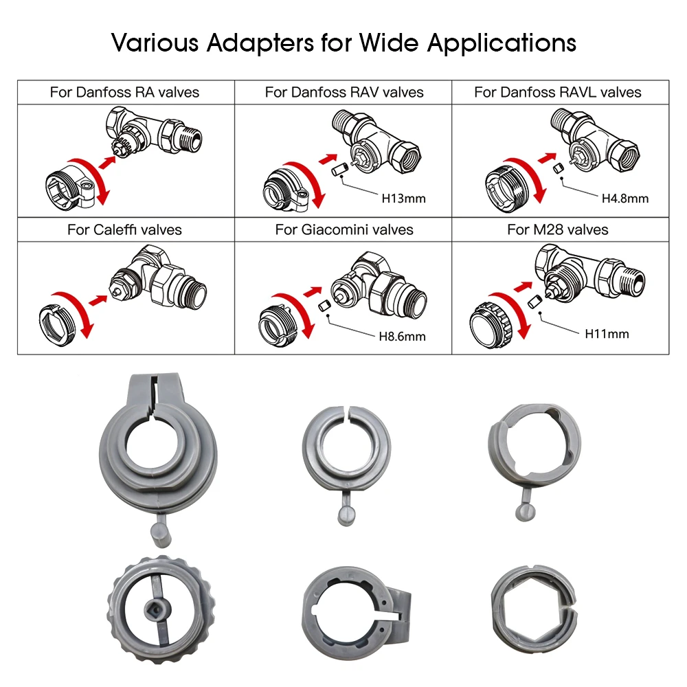 Tuya Smart WiFi ZigBee Radiator Actuator TRV Programmable Thermostatic Radiator Valve Remote Temperature Controller for  Alexa