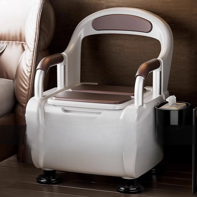 Armrests Portable Toilet Chair for Elderly Household Removable Toilet Pregnant Women Patient Urination and Toilet