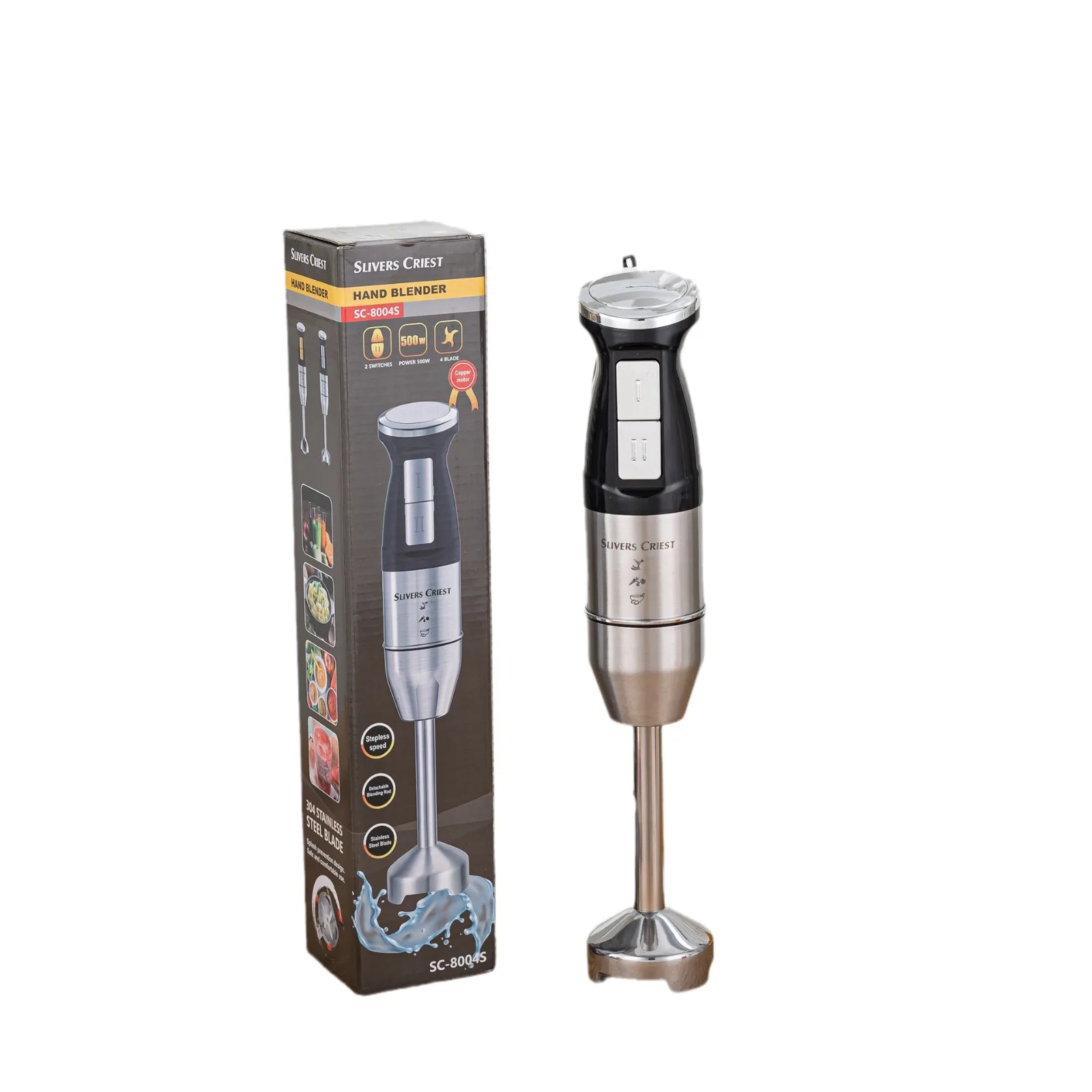 

2026 New ModelHigh Quality Stainless Steel Metal xer, Handheld Electric xer, Cooking Stick