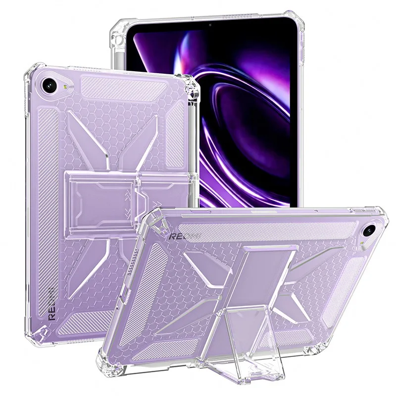 Schutzhülle für Xiaomi Redmi K Pad 2 8,8 Zoll 2026, Schutzhülle für Redmi K Pad2 8,8 Zoll, Standfunktion, Airbag, transparente, weiche TPU-Hülle, Tablet-Hülle
