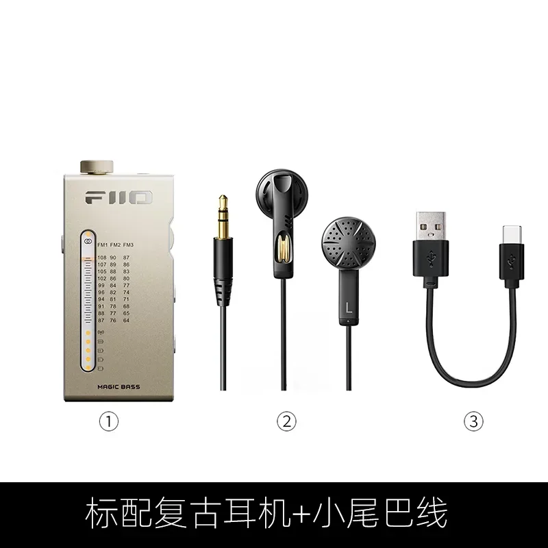 Fiio RR11 Tragbare Stereo Radio Simulation PVR Tuning Chip Stereo Sound Retro Mini Stereo Kopfhörer Verstärker Dual-modus Custom