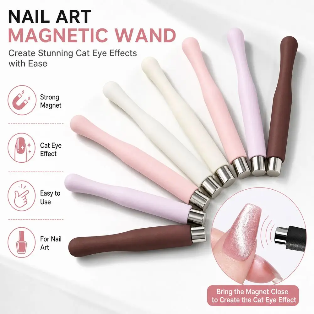 New Cat Eye Magnetic Nail Wand Portable Mini Nail Magnet Pen Nail Art Tools Easy to Use